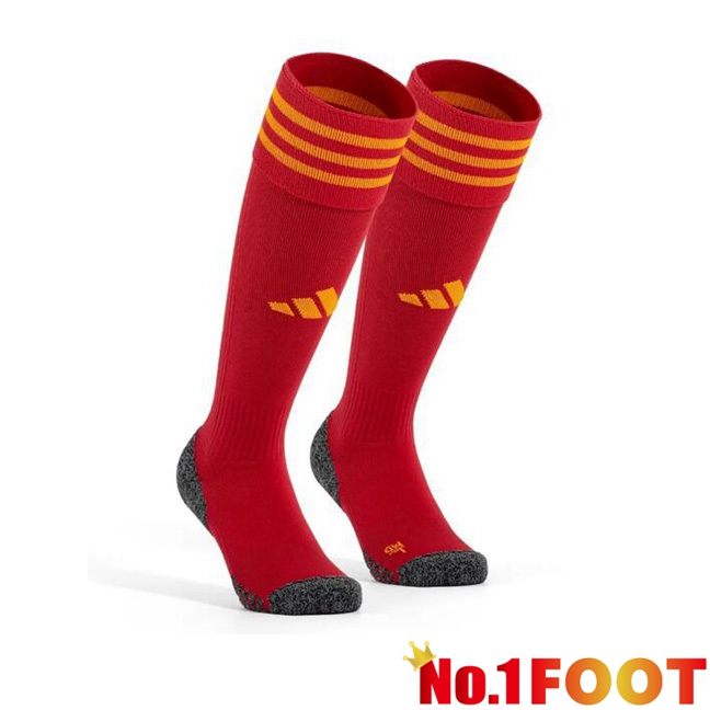 AS Roma Football Socks Home Red 2023/2024