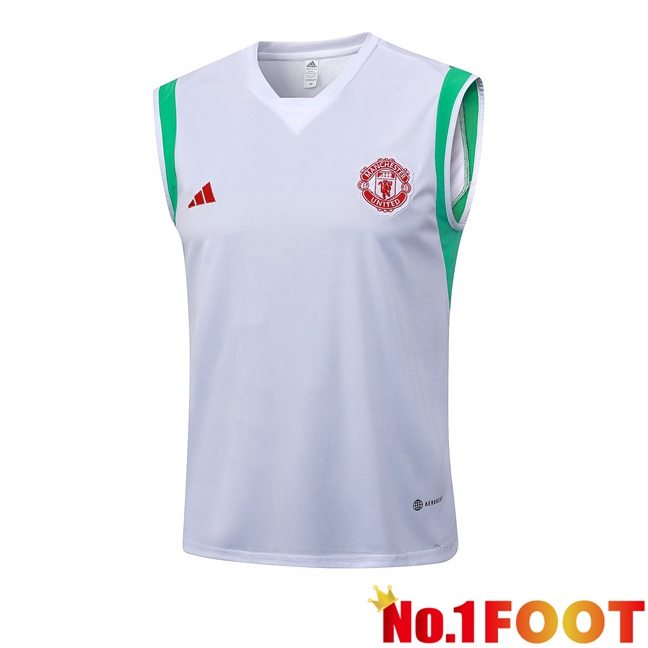 Manchester United Football Vest White 2023/2024