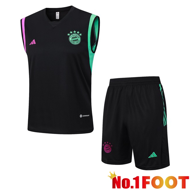 Bayern Munich Football Vest + Shorts Black 2023/2024