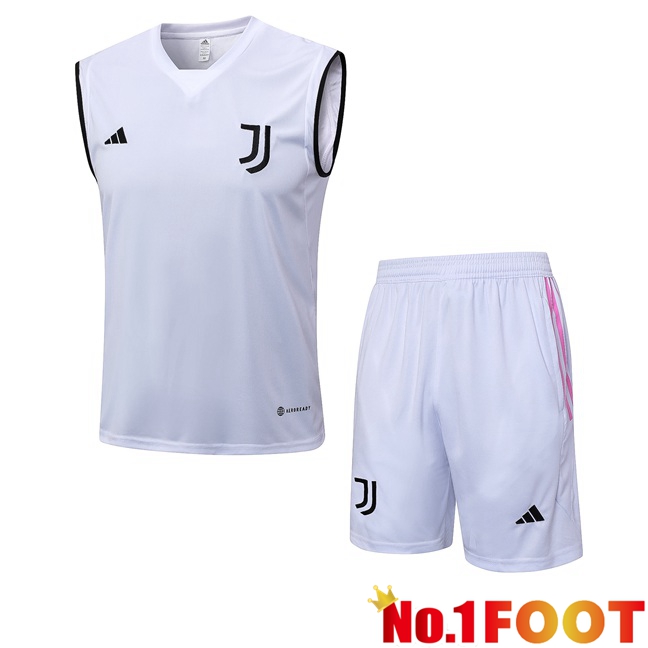 Juventus Football Vest + Shorts White 2023/2024