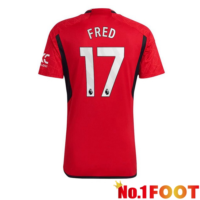 Manchester United (Fred 17) Football Jersey Home Red 2023/2024