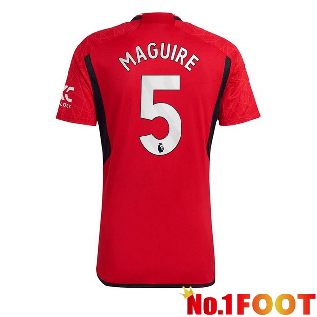 Manchester United (Maguire 5) Football Jersey Home Red 2023/2024