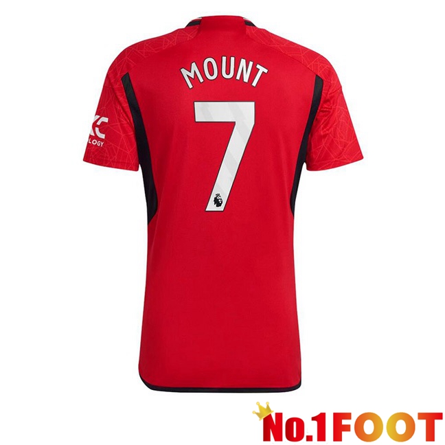 Manchester United (Mount 7) Football Jersey Home Red 2023/2024 - Click Image to Close