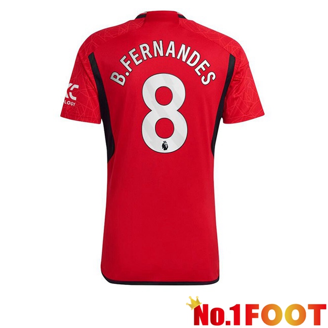 Manchester United (B.Fernandes 8) Football Jersey Home Red 2023/2024