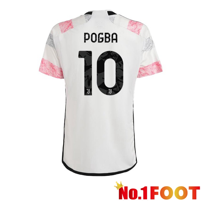 Juventus (POGBA 10) Football Jersey Away White 2023/2024 - Click Image to Close