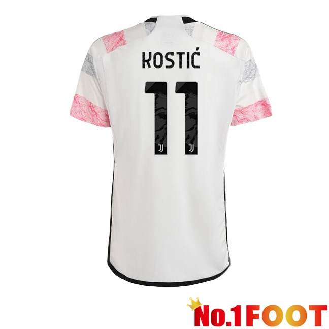 Juventus (KOSTIĆ 11) Football Jersey Away White 2023/2024