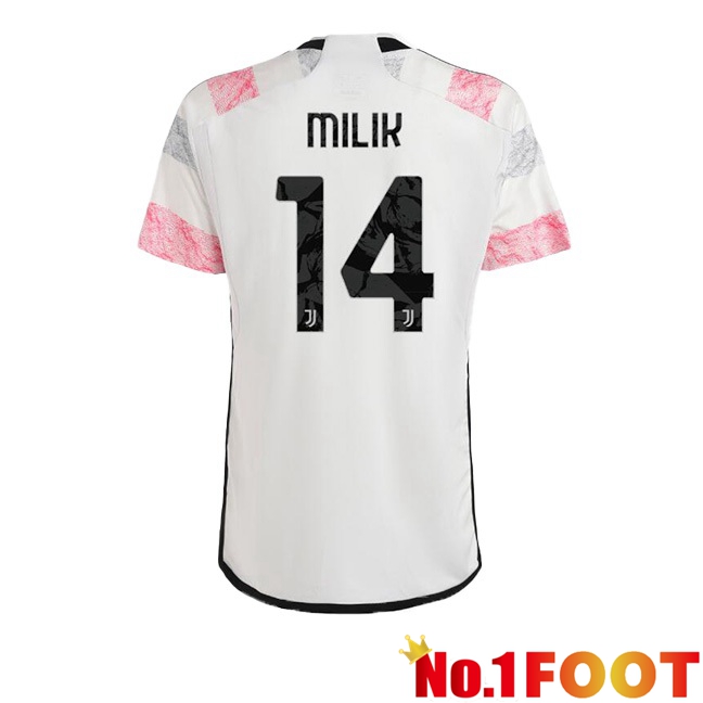 Juventus (MILIK 14) Football Jersey Away White 2023/2024