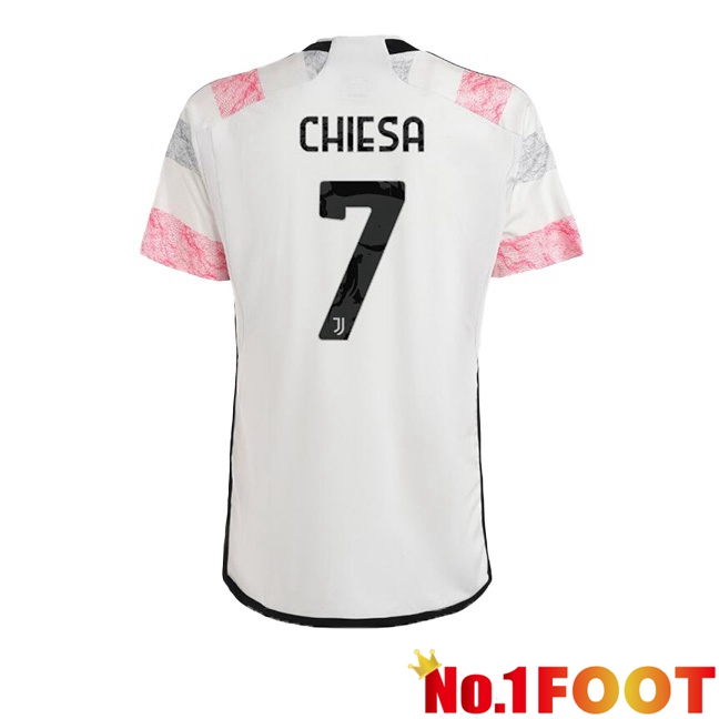 Juventus (CHIESA 7) Football Jersey Away White 2023/2024