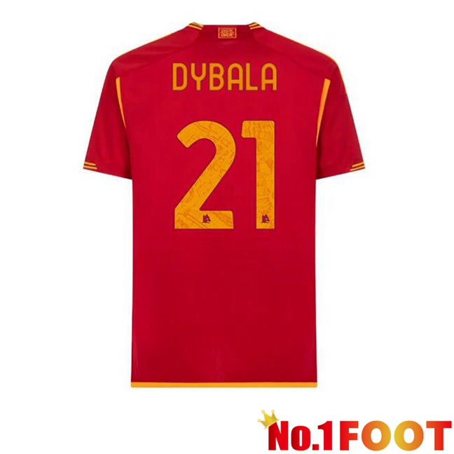 AS Roma (DYBALA 21) Football Jersey Home Red 2023/2024