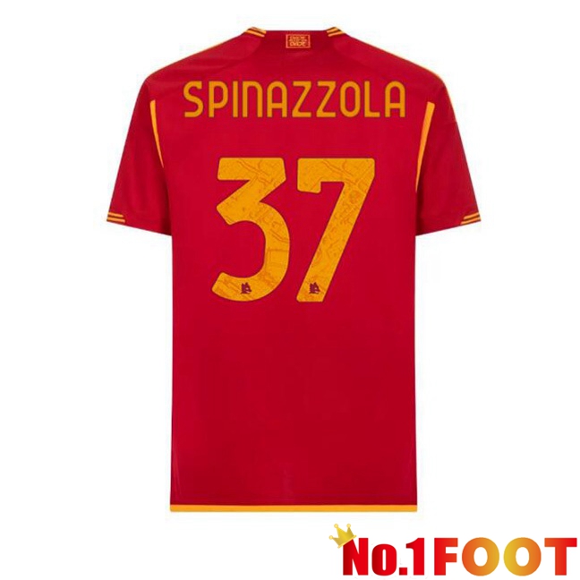 AS Roma (SPINAZZOLA 37) Football Jersey Home Red 2023/2024