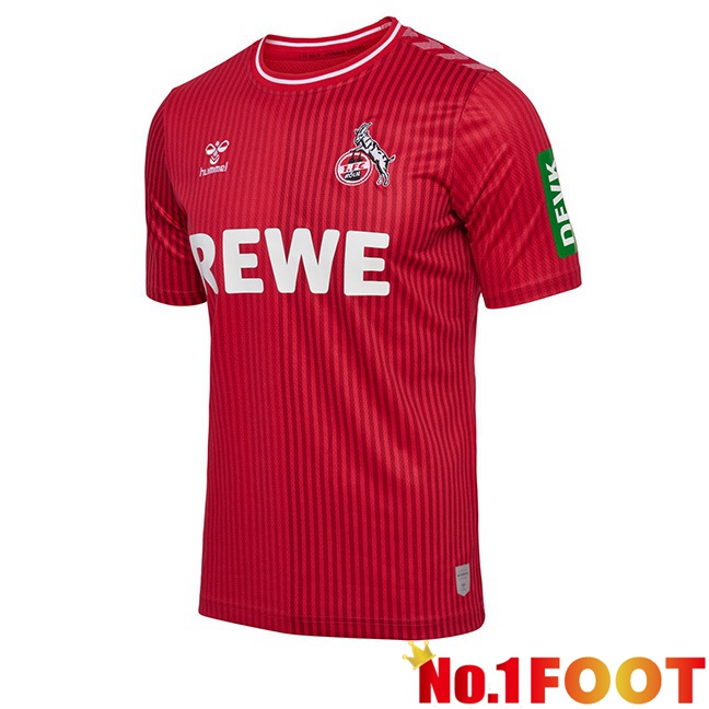 FC Koln Football Jersey Away Red 2023/2024