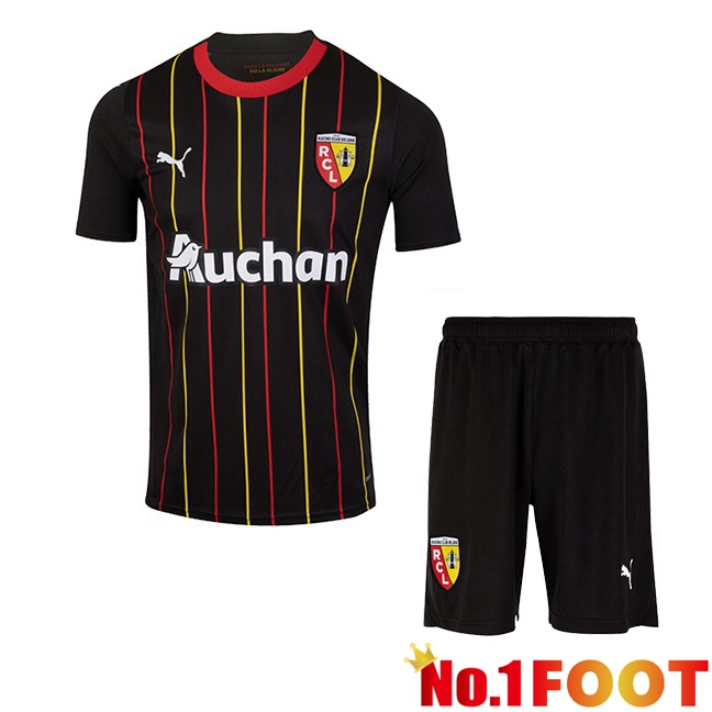 RC Lens Kids Football Jersey Home Black 2023/2024