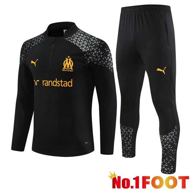 Marseille OM Training Tracksuit Suit Black 2023/2024