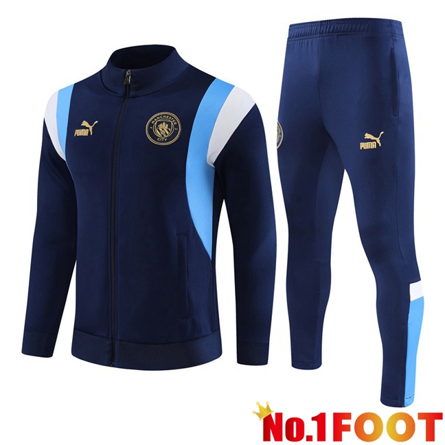 Manchester City Training Jacket Suit Royal Bluee 2023/2024