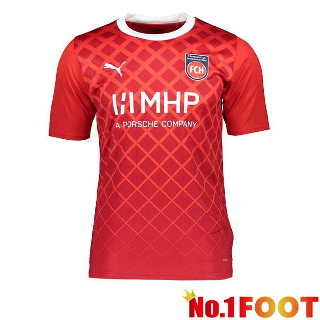 FC Heidenheim Football Jersey Home Red 2023/2024