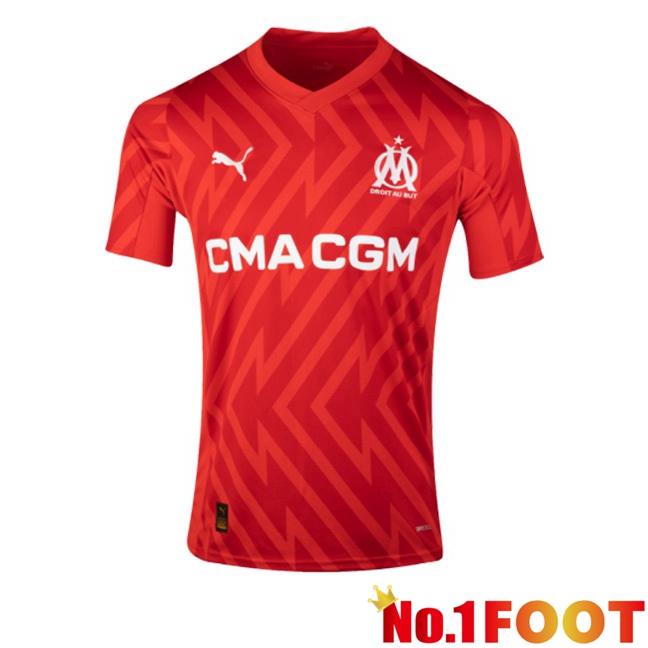 Marseille OM Football Jersey Goalkeeper Red 2023/2024