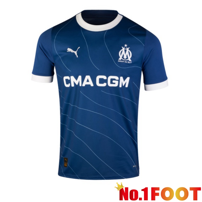 Marseille OM Football Jersey Away Blue 2023/2024