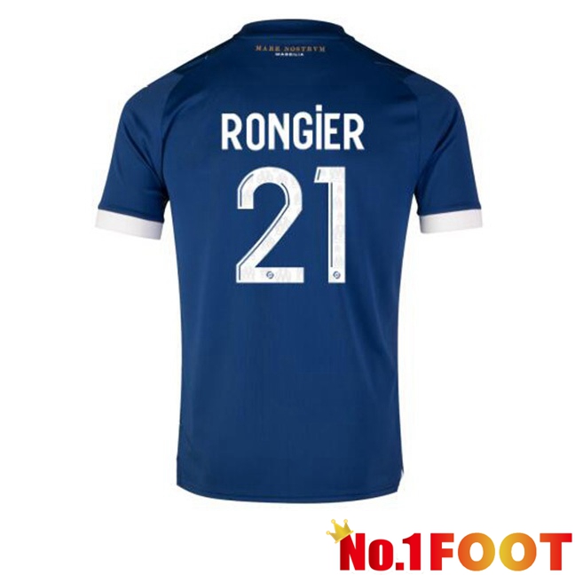 Marseille OM (RONGIER 21) Football Jersey Away Blue 2023/2024