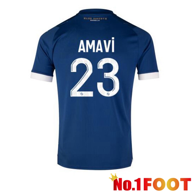 Marseille OM (AMAVI 23) Football Jersey Away Blue 2023/2024