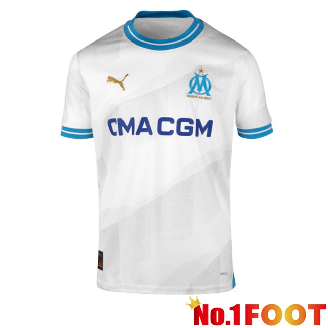 Marseille OM Football Jersey Home White 2023/2024