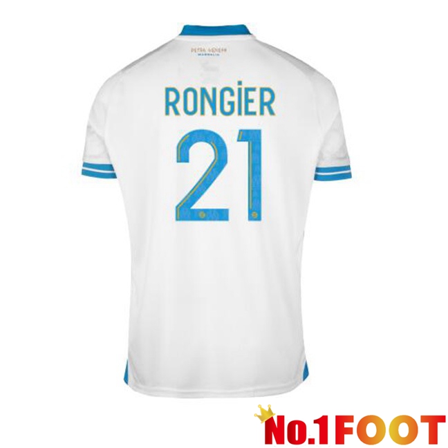 Marseille OM (RONGIER 21) Football Jersey Home White 2023/2024