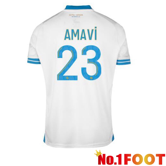 Marseille OM (AMAVI 23) Football Jersey Home White 2023/2024