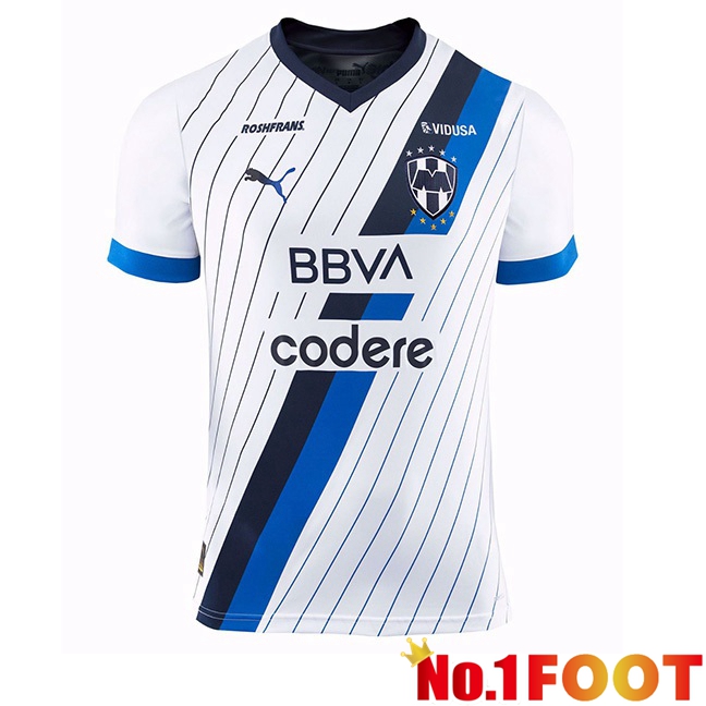 CF Monterrey Football Jersey Away Blue White 2023/2024