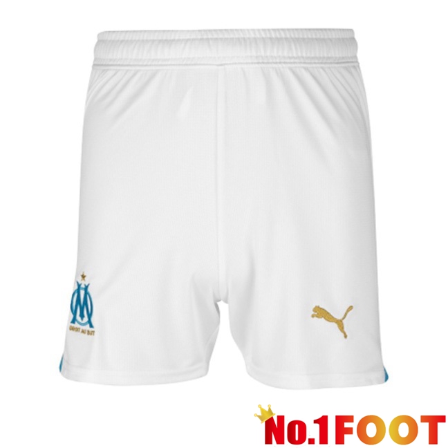 Marseille OM Football Shorts Home White 2023/2024