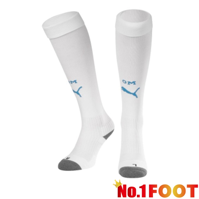 Marseille OM Football Socks Home White 2023/2024