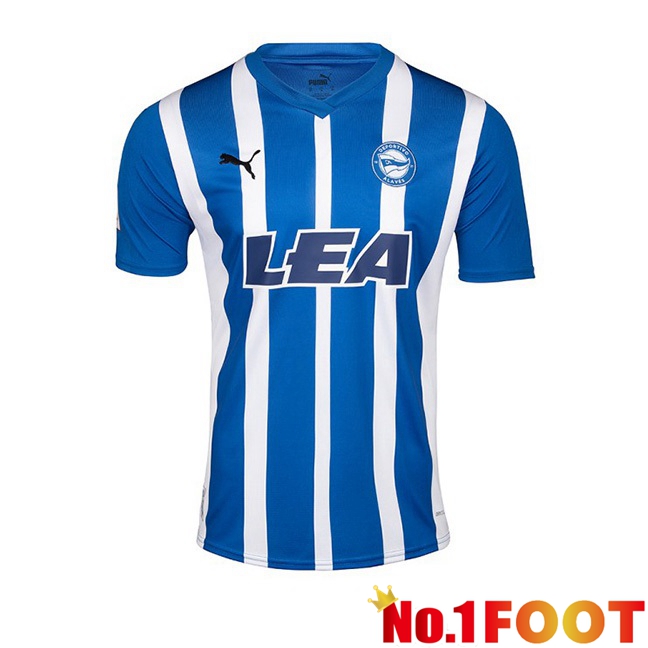 Deportivo Alaves Football Jersey Home Blue White 2023/2024