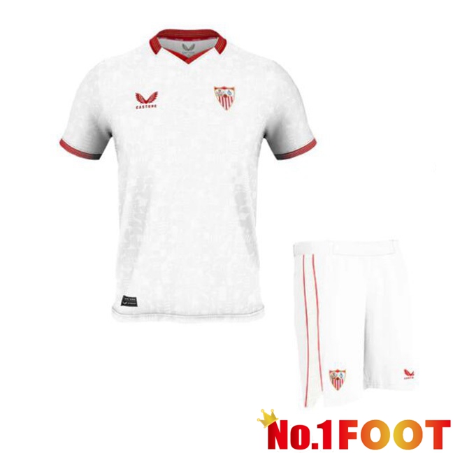 Sevilla FC Kids Football Jersey Home White 2023/2024