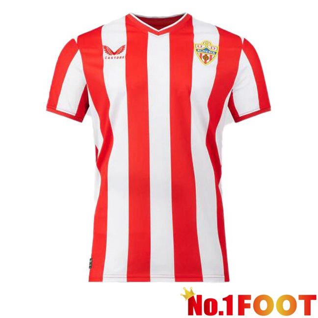 UD Almeria Football Jersey Home Red White 2023/2024