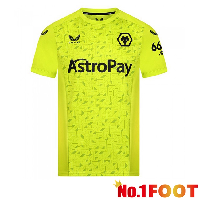 Wolves Football Jersey Goalkeeper Yellow 2023/2024