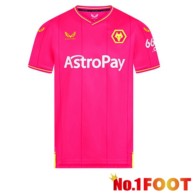 Wolves Football Jersey Goalkeeper Pink 2023/2024