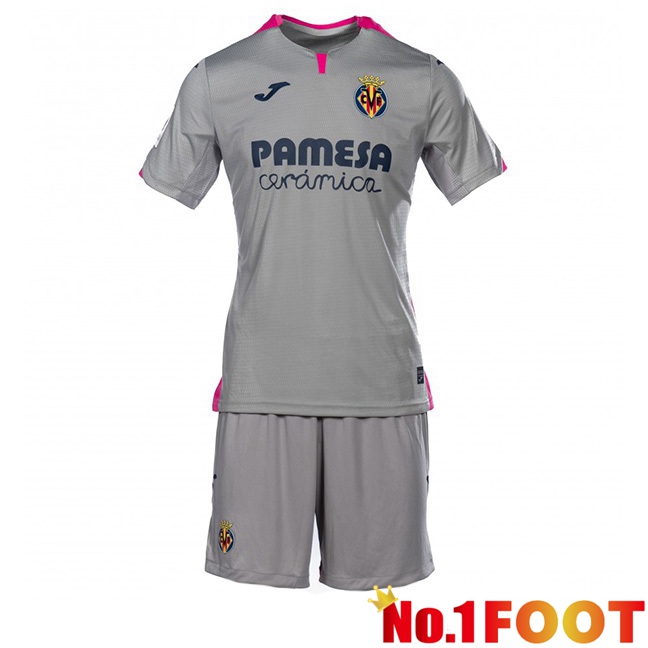 Villarreal Kids Football Jersey Third Grey 2023/2024