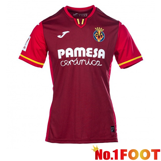 Villarreal Football Jersey Away Red 2023/2024