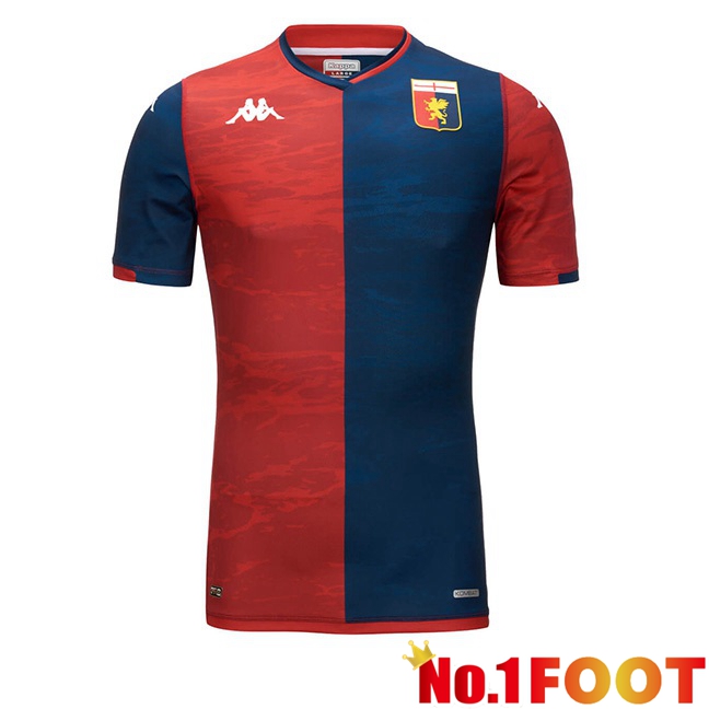 Genoa CFC Football Jersey Home Red Blue 2023/2024 - Click Image to Close