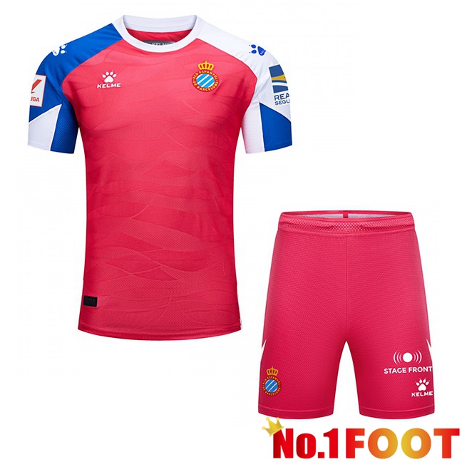 RCD Espanyol Kids Football Jersey Away Pink 2023/2024 - Click Image to Close