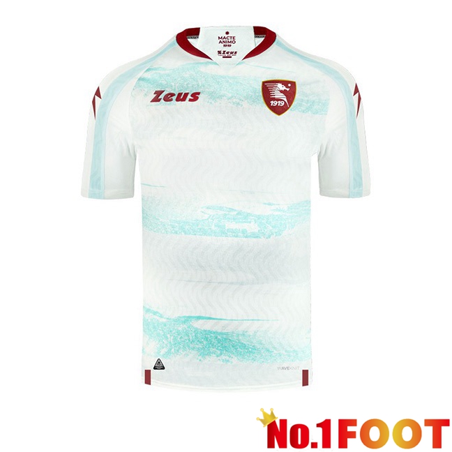 US Salernitana 1919 Football Jersey Away White 2023/2024 - Click Image to Close