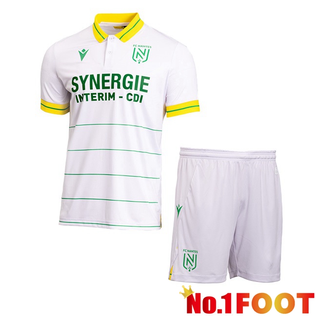 FC Nantes Kids Football Jersey Away White 2023/2024