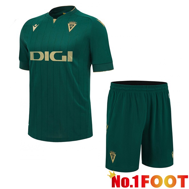 Cadiz CF Kids Football Jersey Third Green 2023/2024