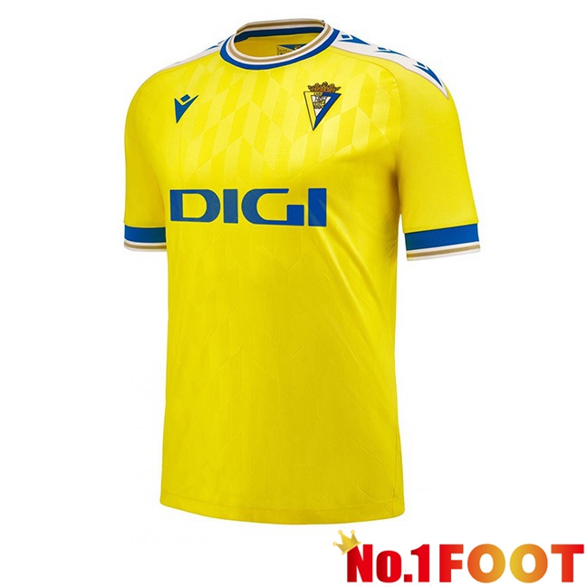 Cadiz CF Football Jersey Home Yellow 2023/2024