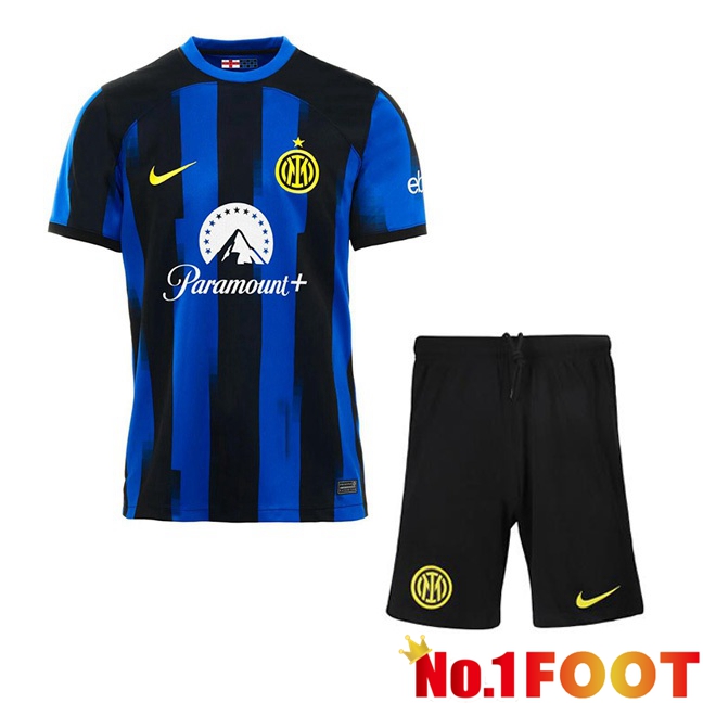 Inter Milan Kids Football Jersey Home Blue 2023/2024