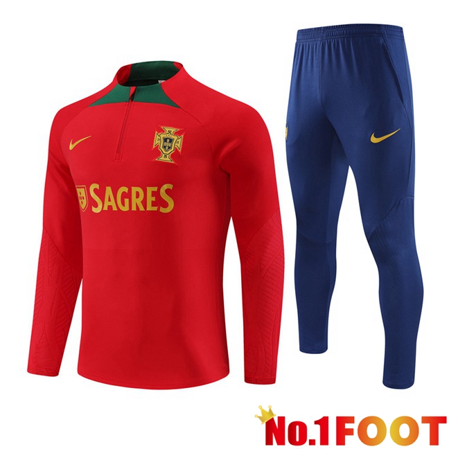 Portugal Training Tracksuit Suit Red 2023/2024