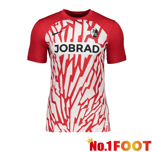 SC Fribourg Football Jersey Home Red 2023/2024