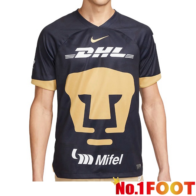 Pumas UNAM Football Jersey Away Black 2023/2024 - Click Image to Close