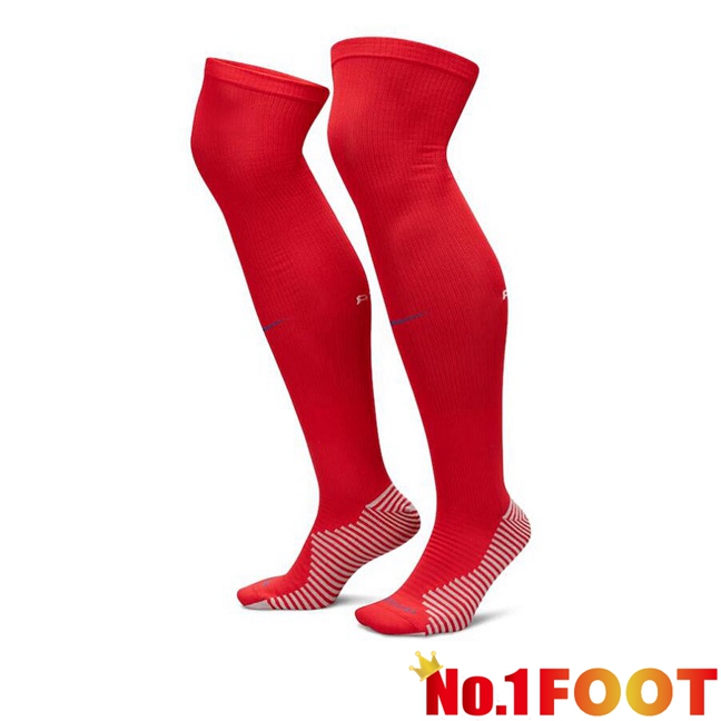 Atletico Madrid Football Socks Home Red 2023/2024