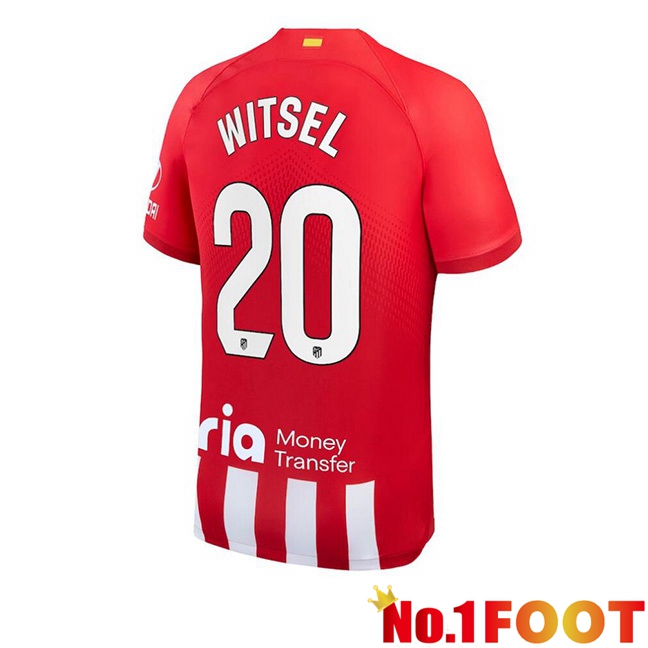 Atletico Madrid (Witsel 20) Football Jersey Home Red 2023/2024