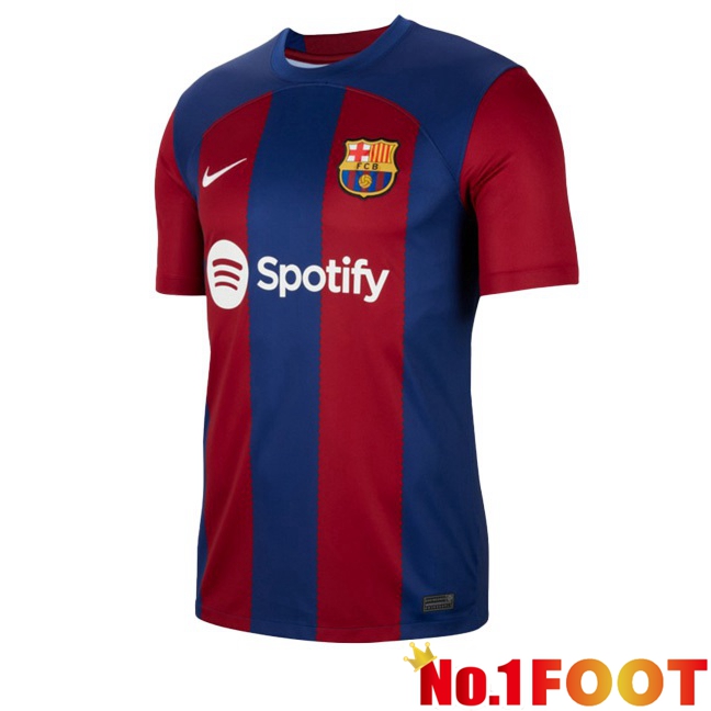 FC Barcelona Football Jersey Home Blue Red 2023/2024