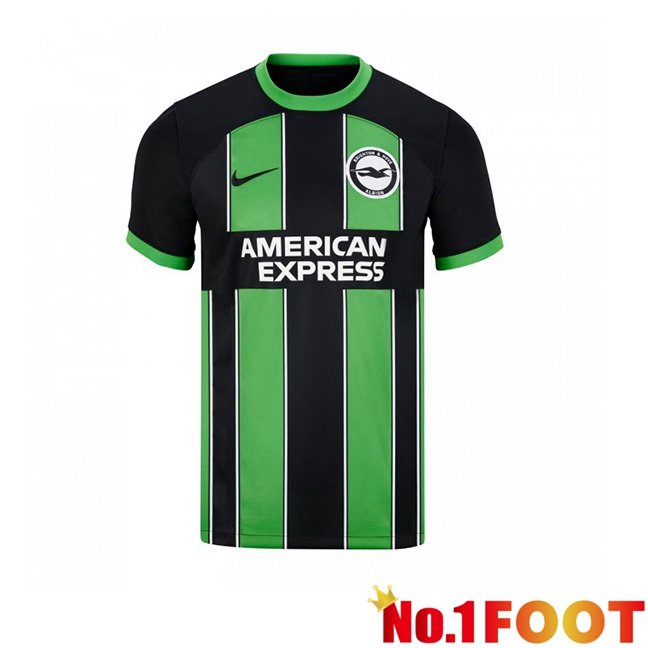 FC Brighton Football Jersey Away Green Black 2023/2024